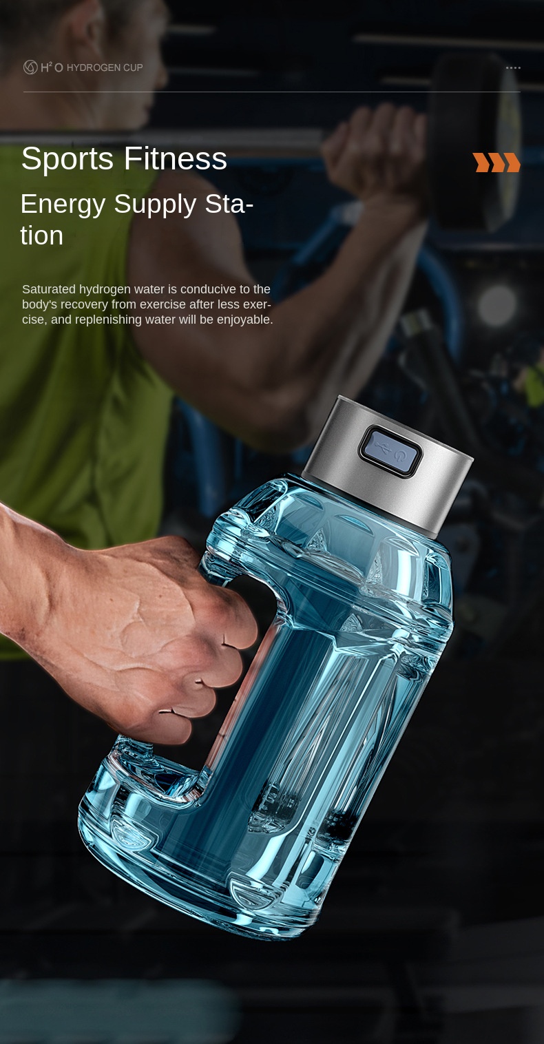 MT-H1500B hydrogen water generator kettle for sports Tritan body with handle