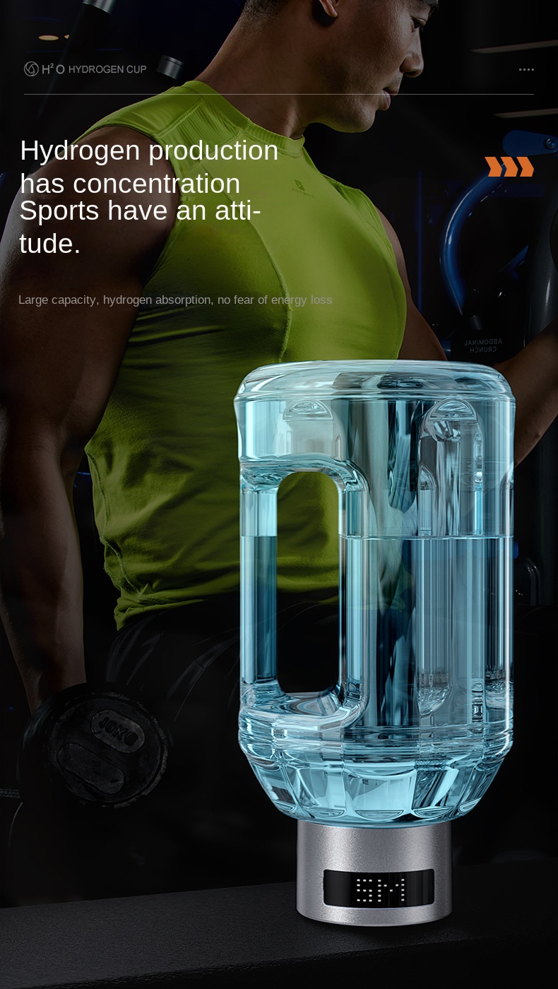 MT-H1500A High hydrogen concentration  hydrogen water generator kettle for sports Tritan body with handle