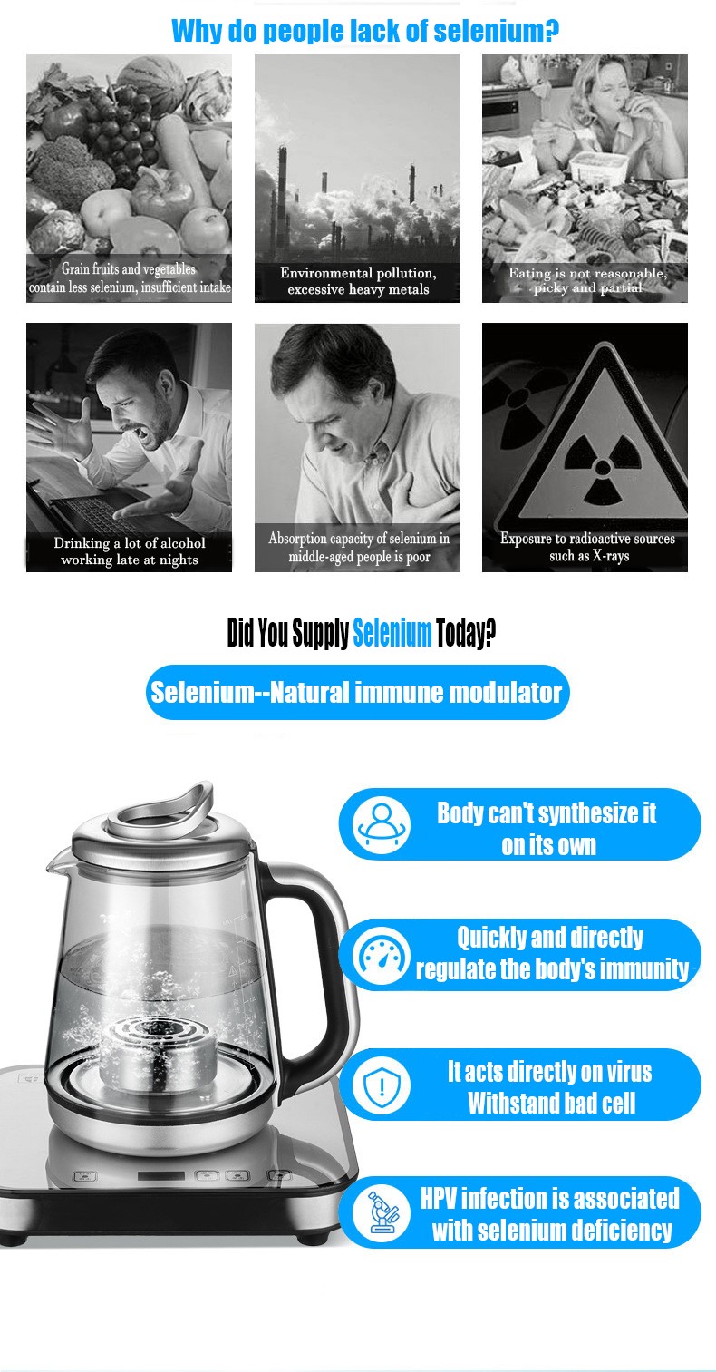 Selenium rich hydrogen water making kettle MT-HK02