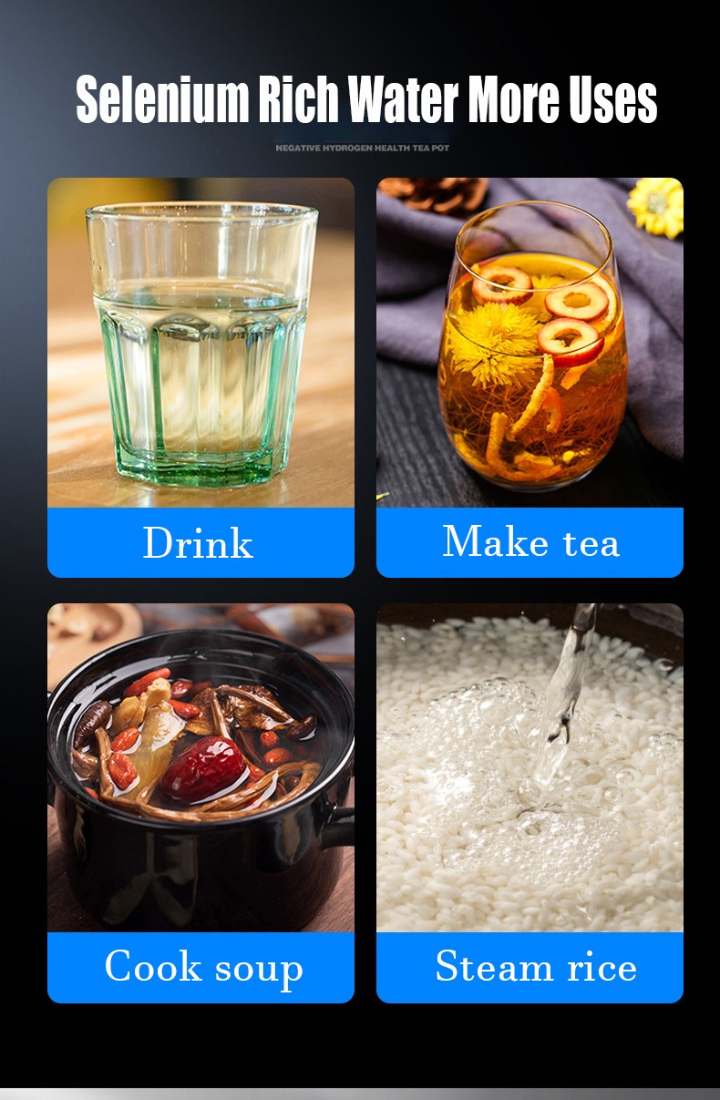Selenium rich hydrogen water making kettle MT-HK02
