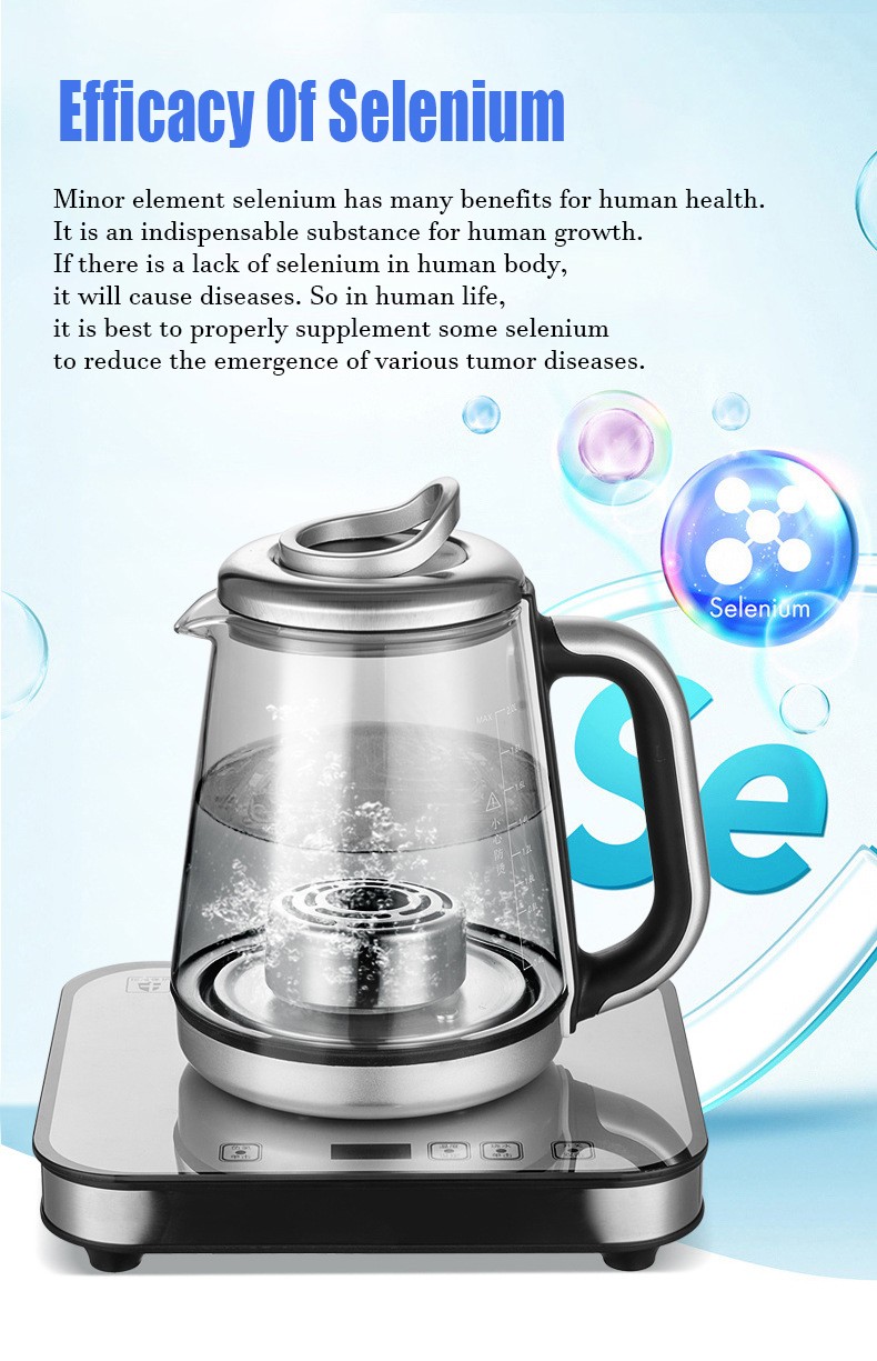 Selenium rich hydrogen water making kettle MT-HK02