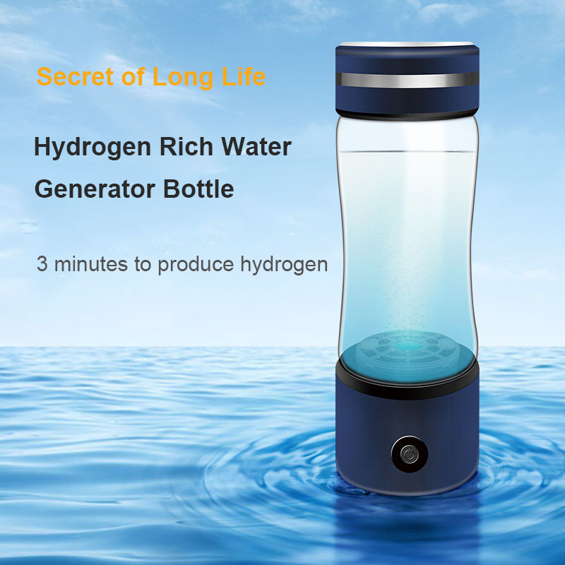 MT-H266D blue /silver grey hydrogen water generator bottle