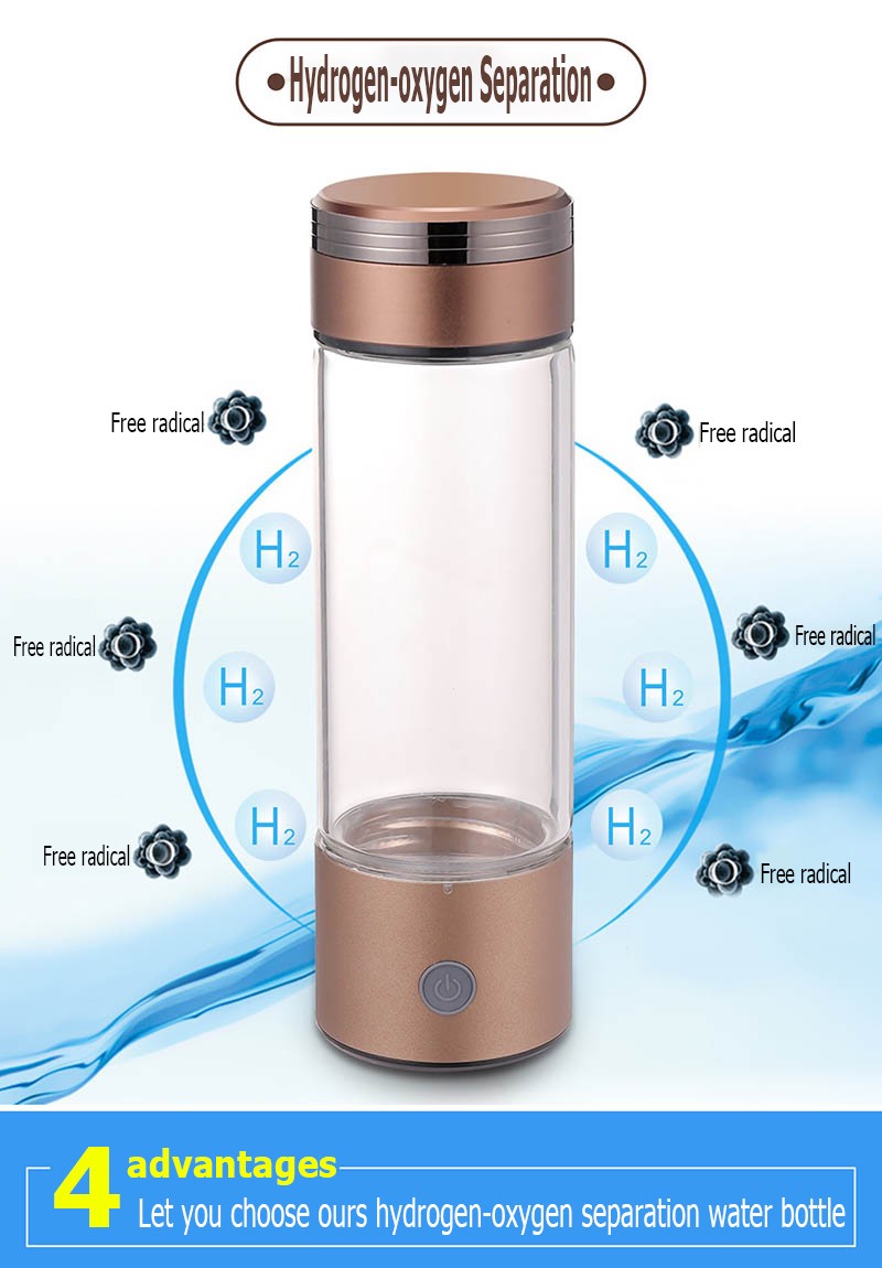 MT-H222 brown hydrogen water generator bottle