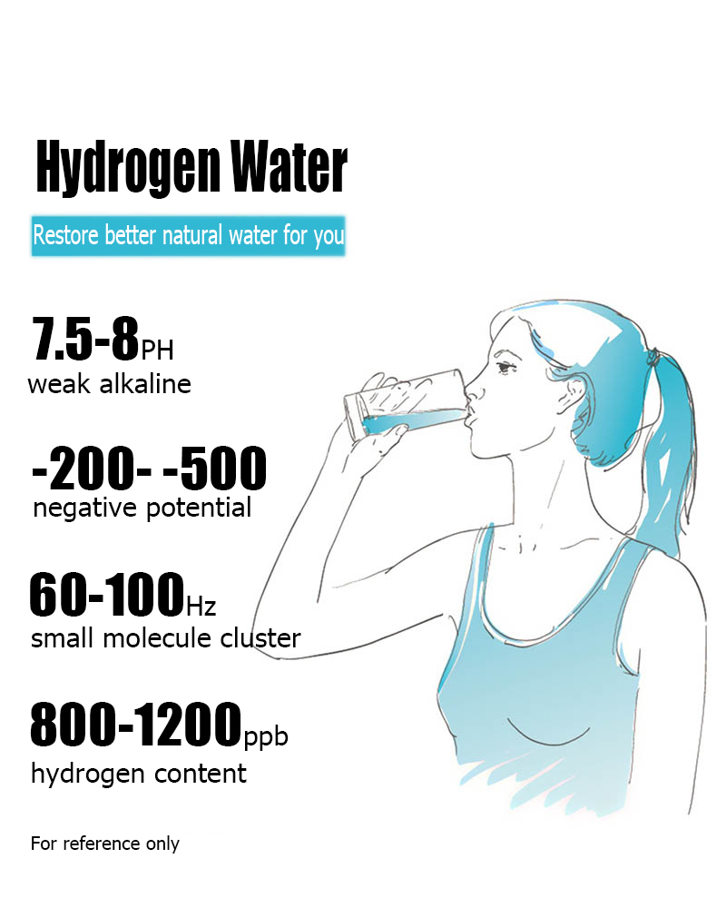 MT-H222 brown hydrogen water generator bottle