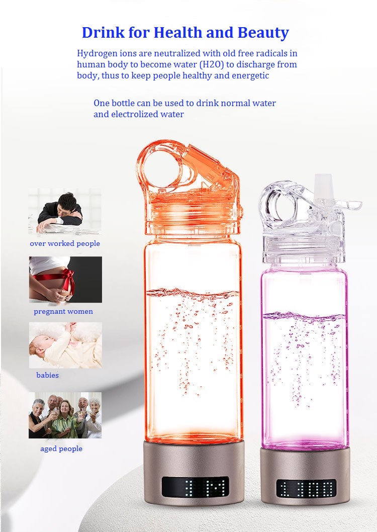 MT-H400 Sports People Health Care Star 400 Hydrogen rich water making bottle