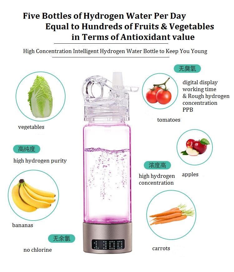 MT-H400 Sports People Health Care Star 400 Hydrogen rich water making bottle