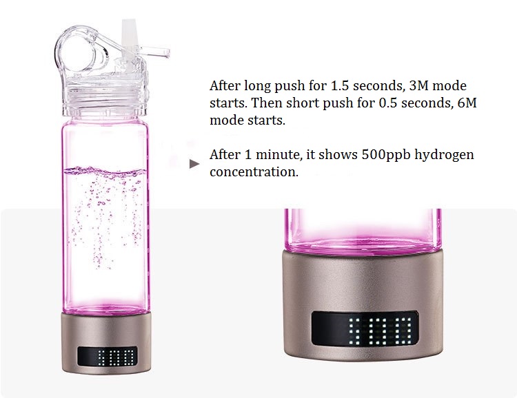 MT-H400 Sports People Health Care Star 400 Hydrogen rich water making bottle
