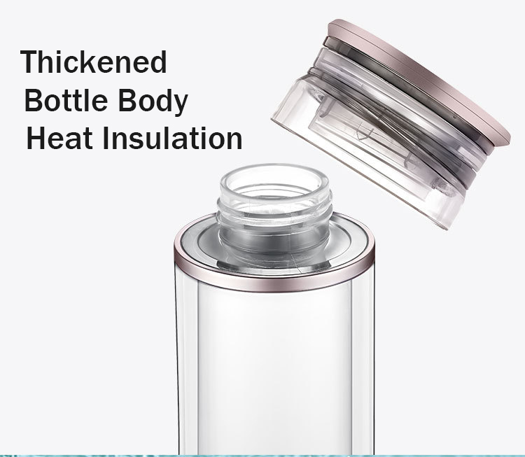 MT-H2000 hydrogen water generator cold/ hot water tritan bottle navy cap shape