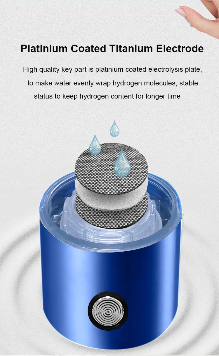 MT-H226 blue/green Hydrogen rich water generator bottle