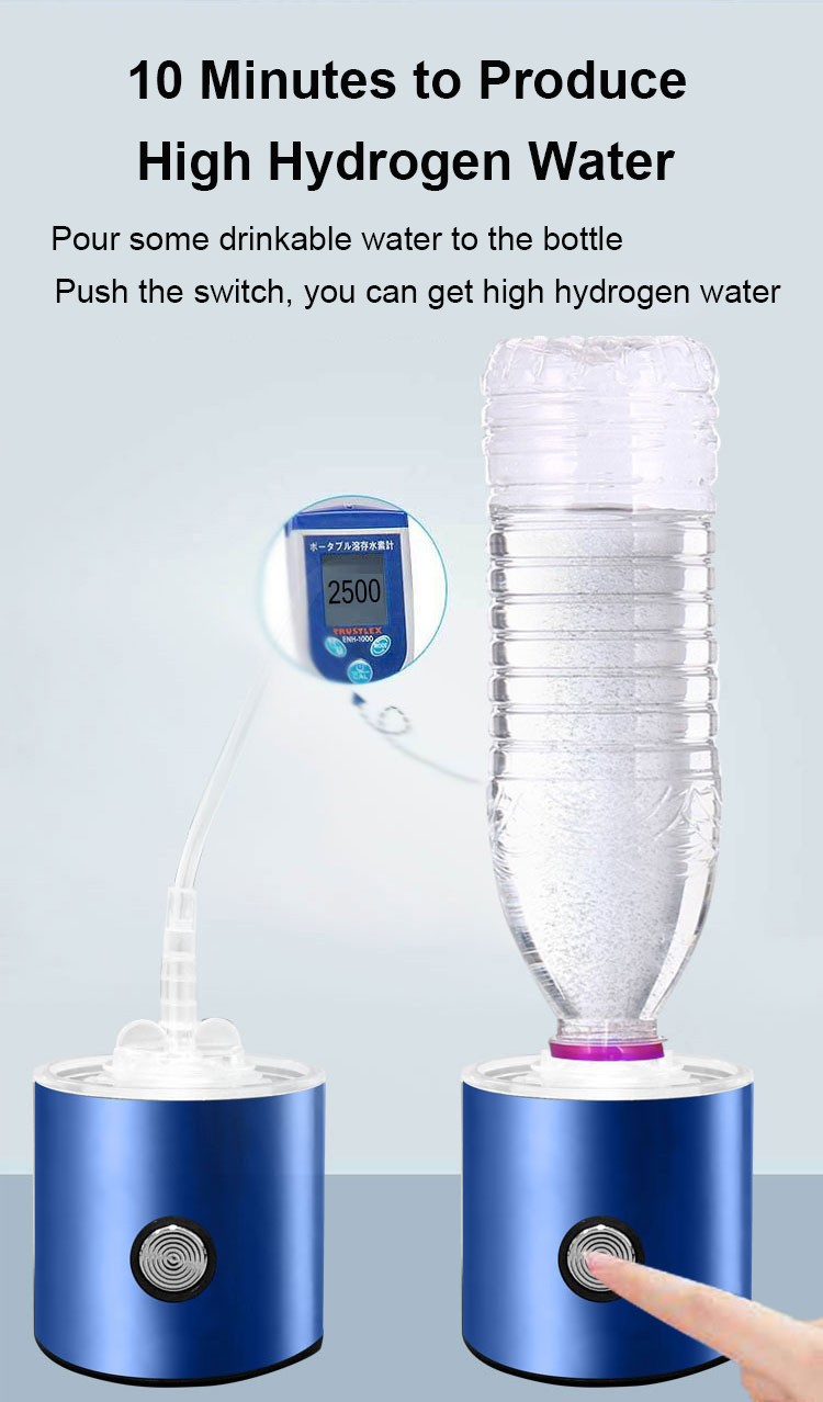 MT-H226 blue/green Hydrogen rich water generator bottle