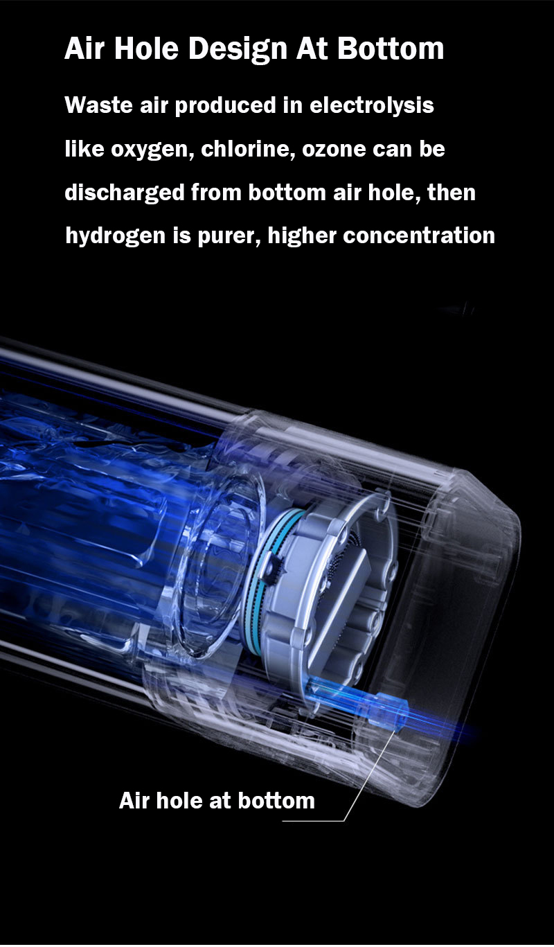 MT-H9000A high hydrogen concentration intelligent hydrogen water generator bottle