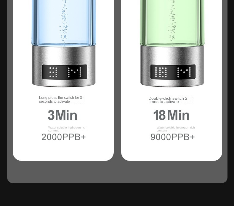 MT-H9000C Navy cap high hydrogen concentration  hydrogen water generator  champane Champagne gold, silver