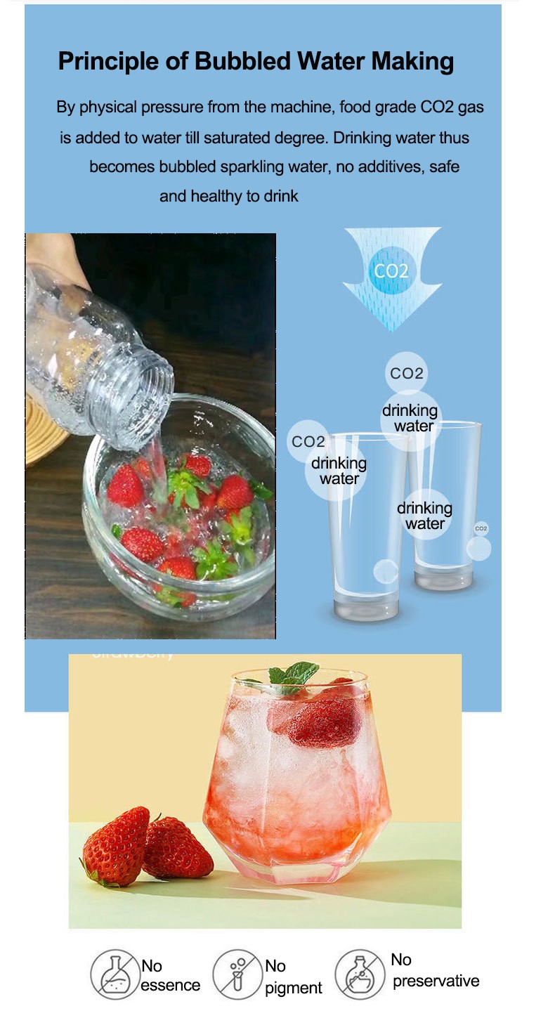 Manual soda water maker for home use MT-SW01B