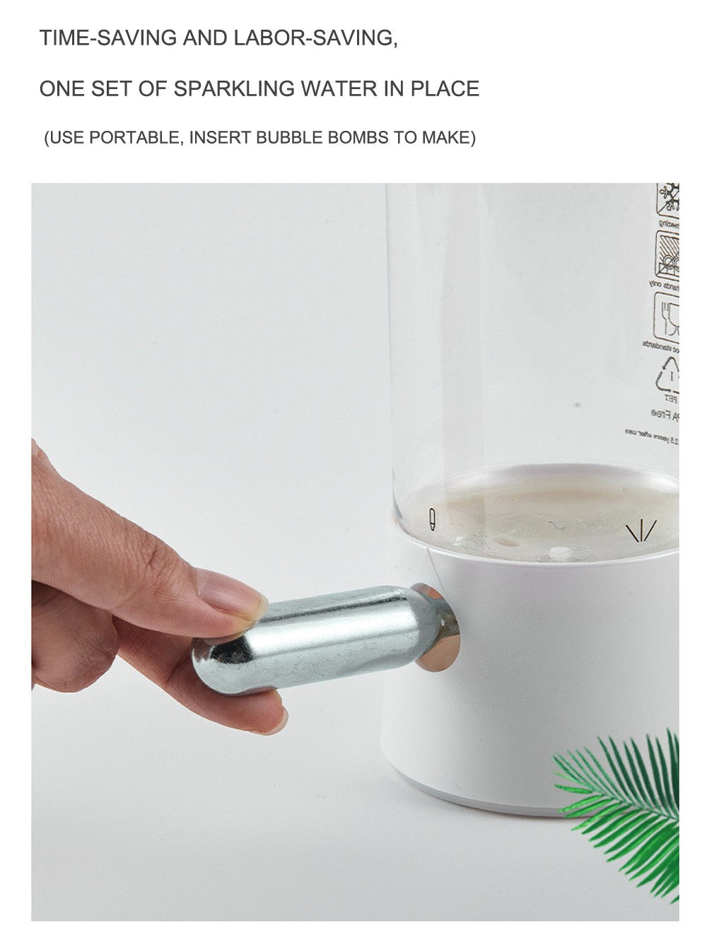 Manual soda water maker for home use MT-SW01B