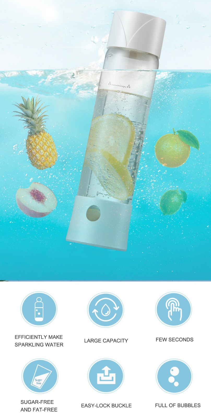 Manual soda water maker for home use MT-SW01B