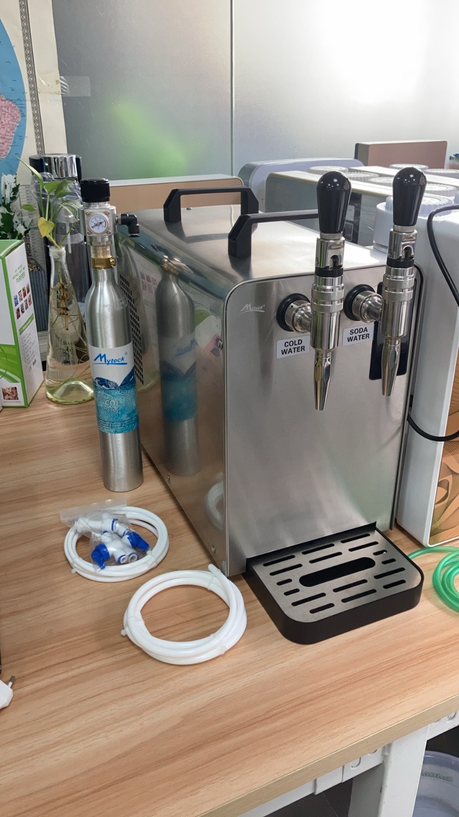Commercial soda water maker for stores MT-SW05 two faucets