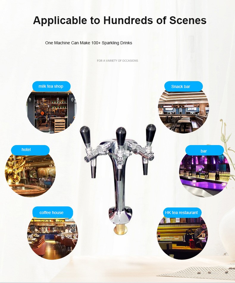 Commercial soda water maker for stores MT-SW06 3 faucets