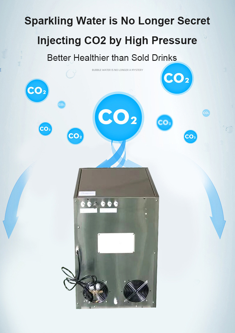 Commercial soda water maker for stores MT-SW07 3 faucets with filters