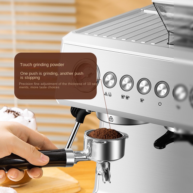 Italian coffee grinding making combined machine MT-CM15 silver grey