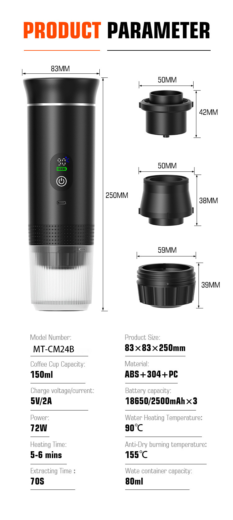 capsule coffee maker MT-CM24B