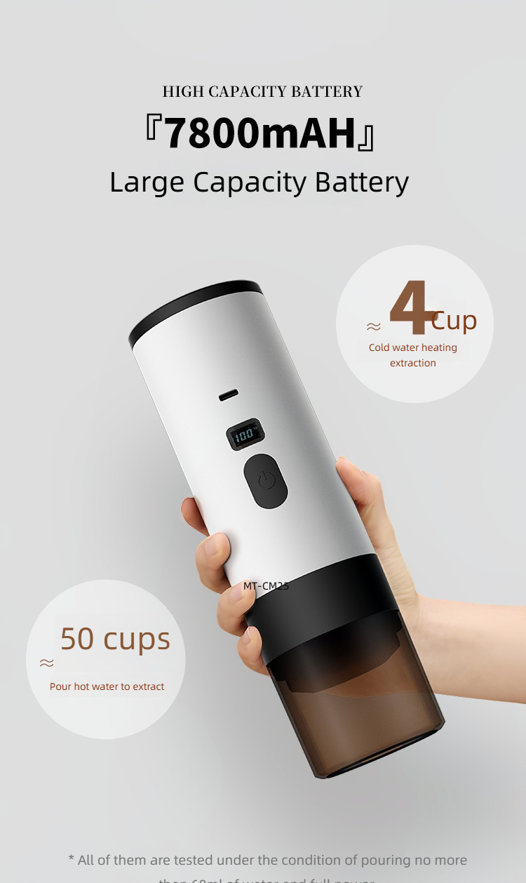 Capsule coffee maker MT-CM25B with stand and flannelette bag