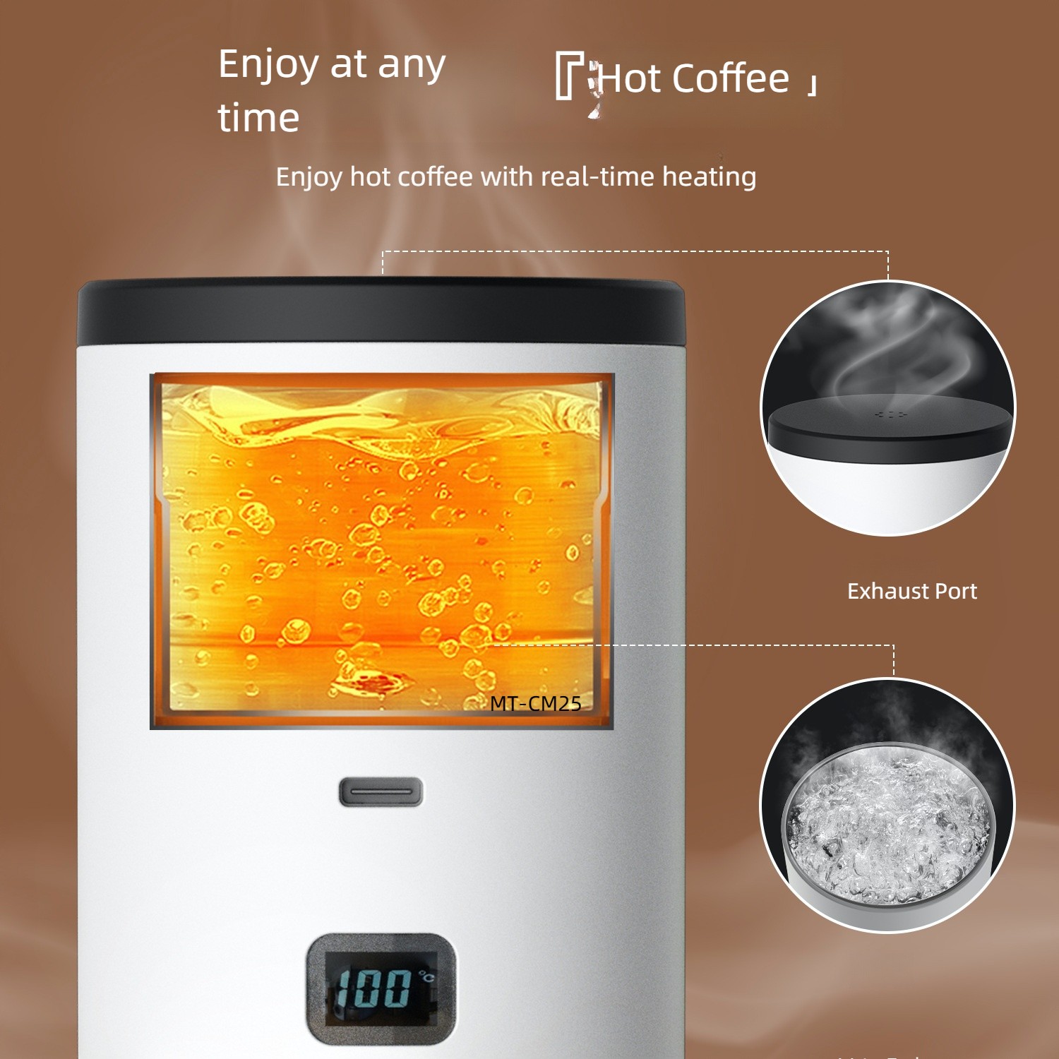 Capsule coffee maker MT-CM25B with stand and flannelette bag