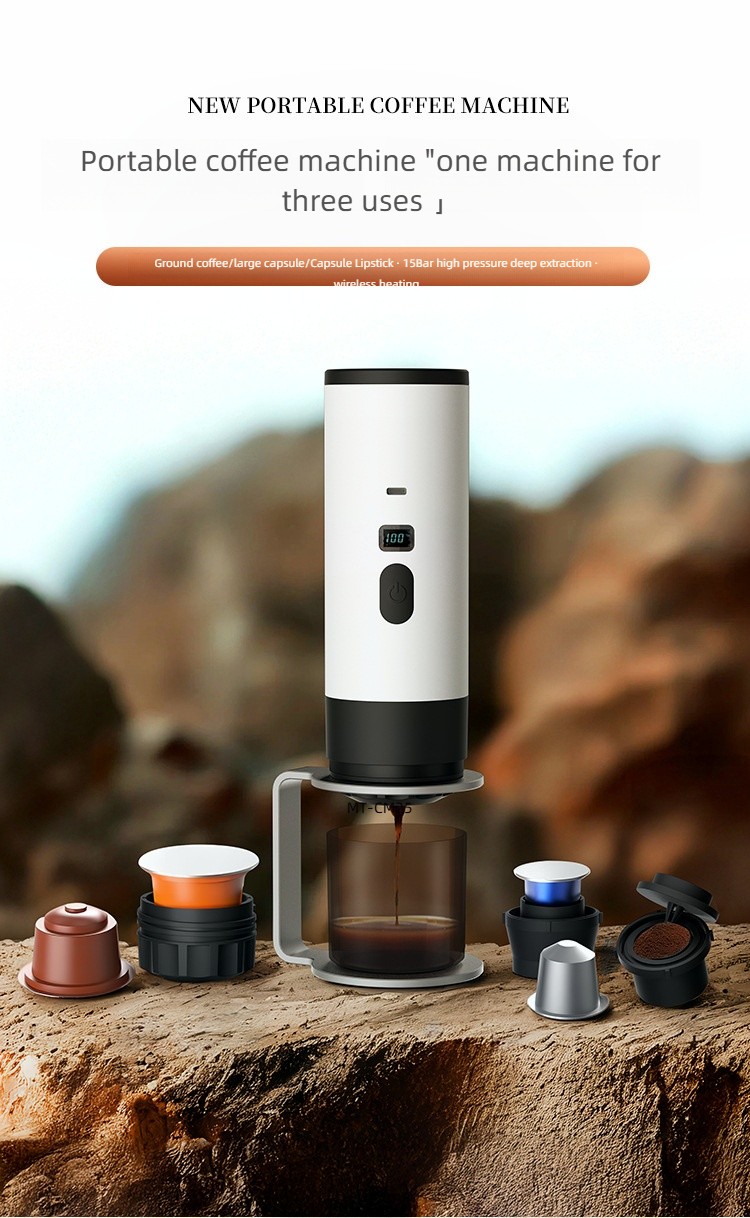 Capsule coffee maker MT-CM25B with stand and flannelette bag