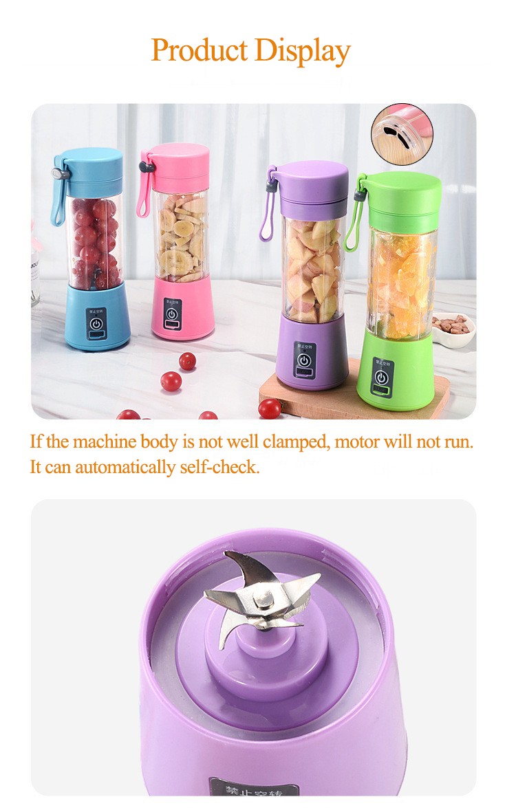 Portable shaker fruit juicer MT-FJ02