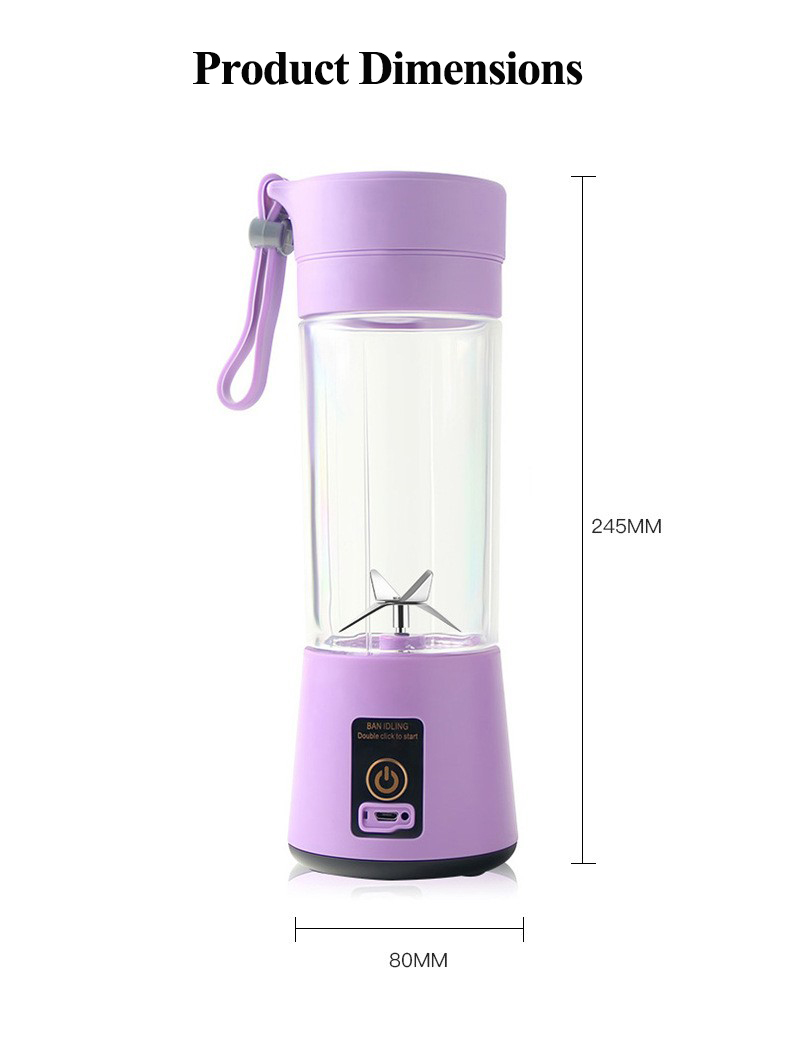 Portable shaker fruit juicer MT-FJ02