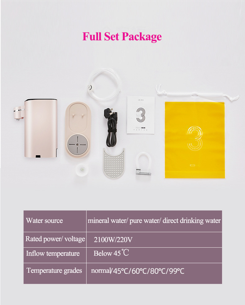 Instant heating portable mini water dispenser MT-IHWD01