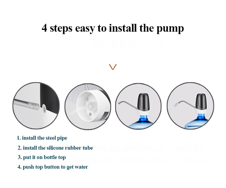 Blue bottled water pump dispenser MTWD-03 (blue/black/white)
