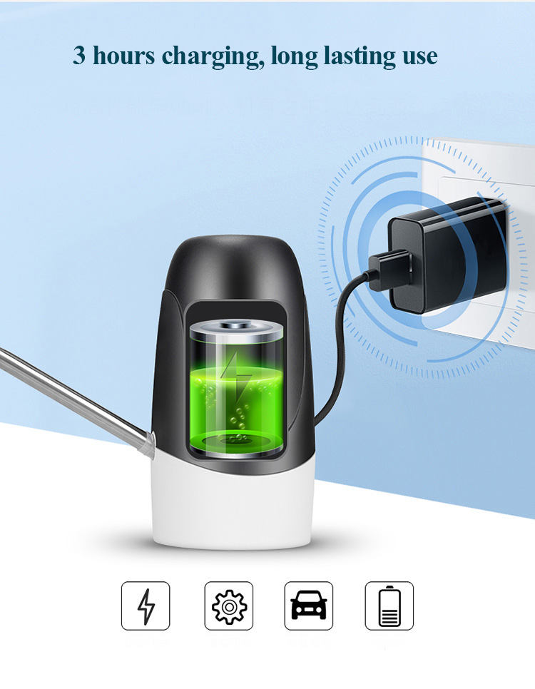 Blue bottled water pump dispenser MTWD-03 (blue/black/white)