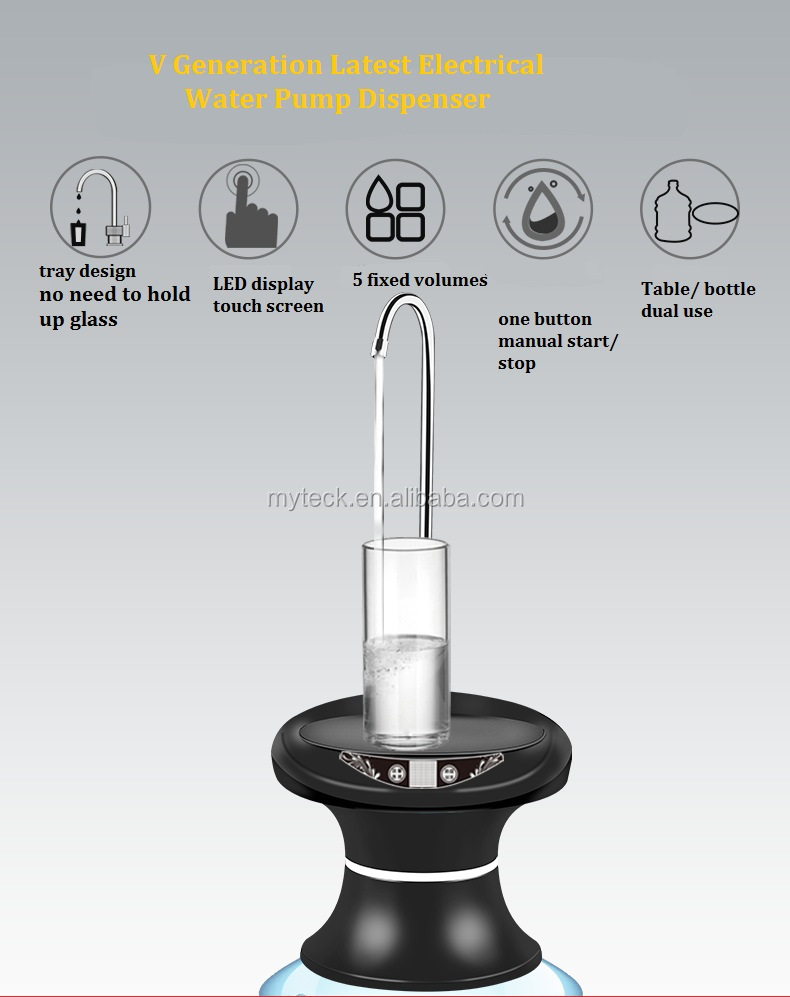 Tray black water pump dispenser MTWD-07 (black/white)