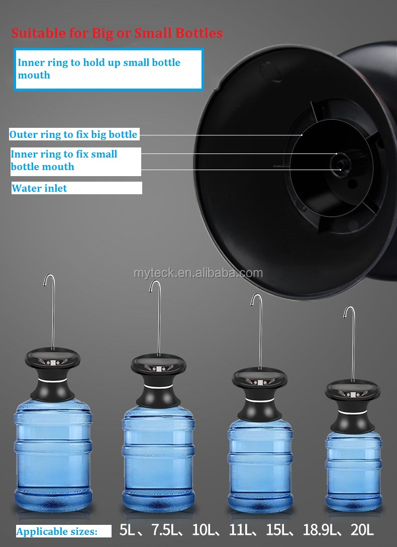 Tray black water pump dispenser MTWD-07 (black/white)