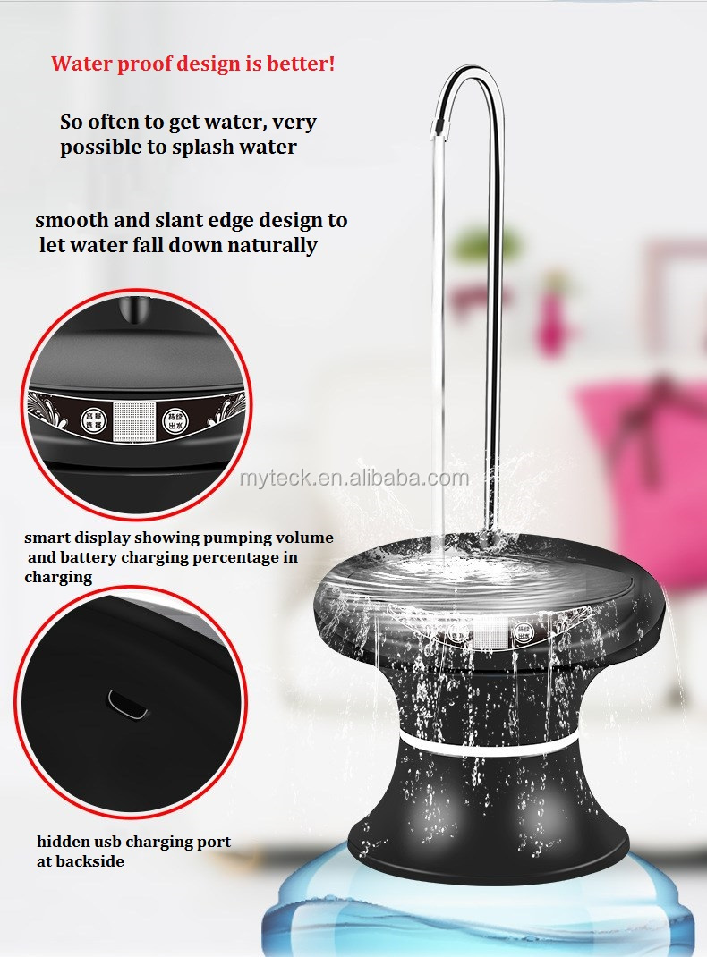 Tray black water pump dispenser MTWD-07 (black/white)