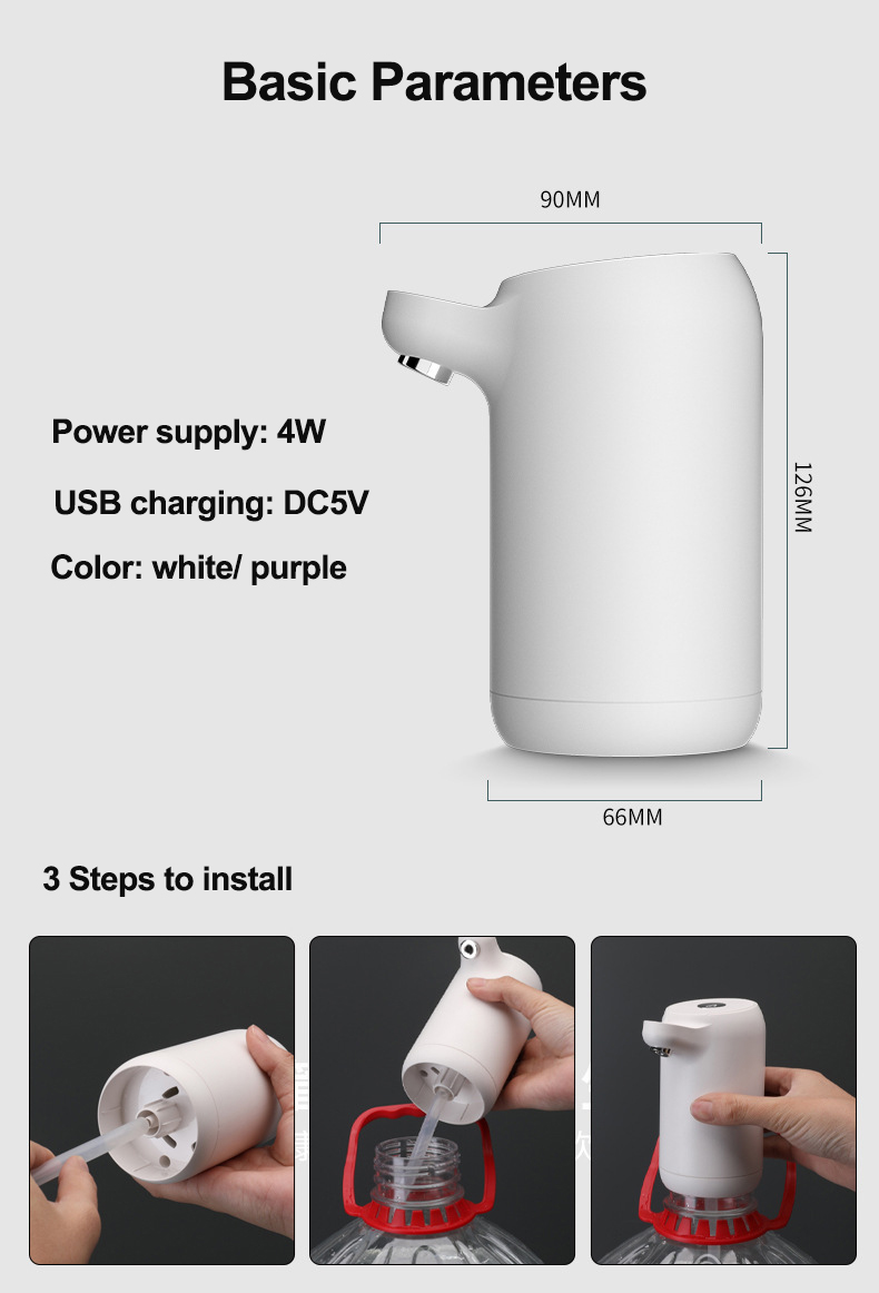 Water pump dispenser MTWD-08 (white)
