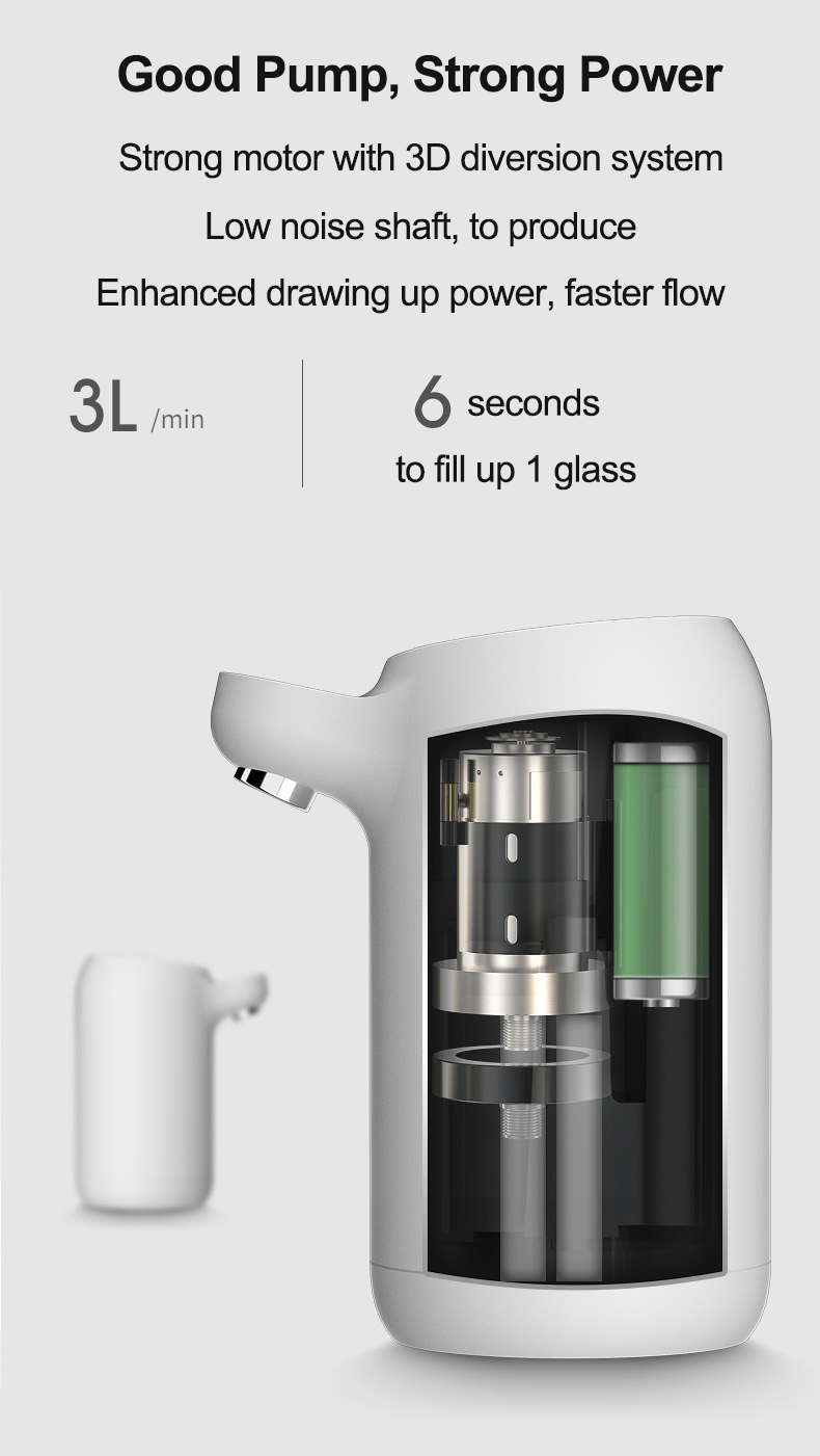 Water pump dispenser MTWD-08 (white)