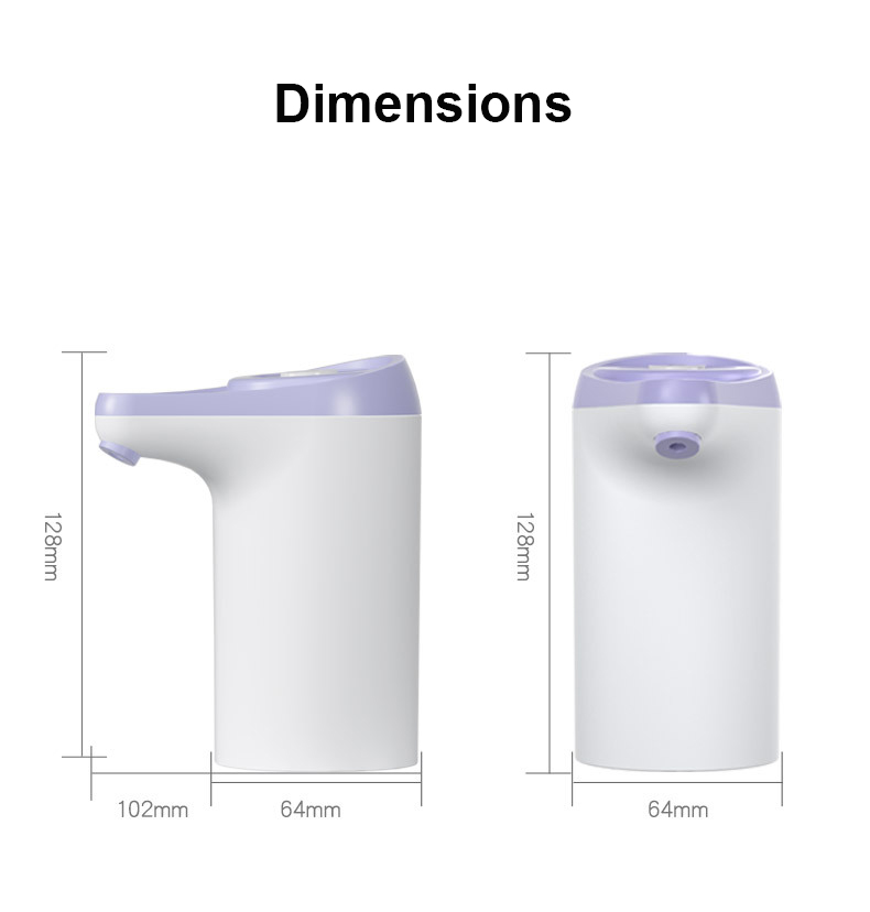 Water pump dispenser MTWD-09 (white and purple)