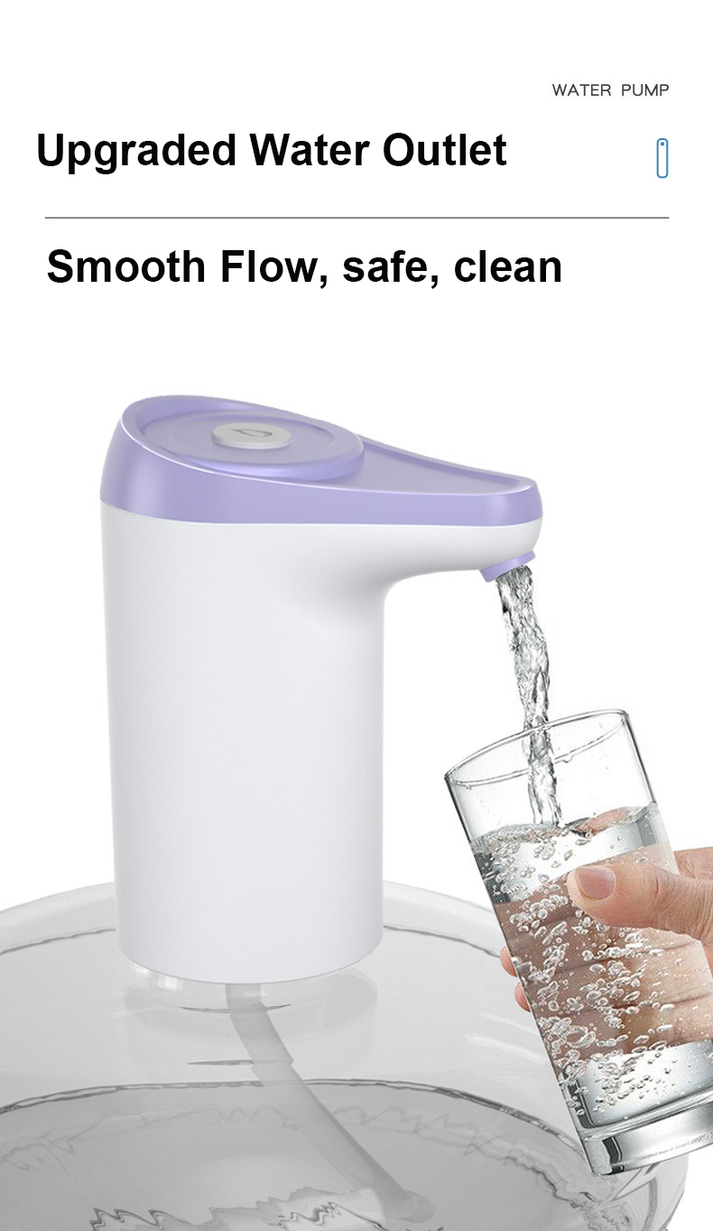 Water pump dispenser MTWD-09 (white and purple)