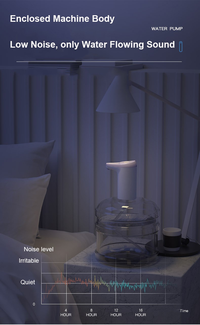 Water pump dispenser MTWD-09 (white and purple)