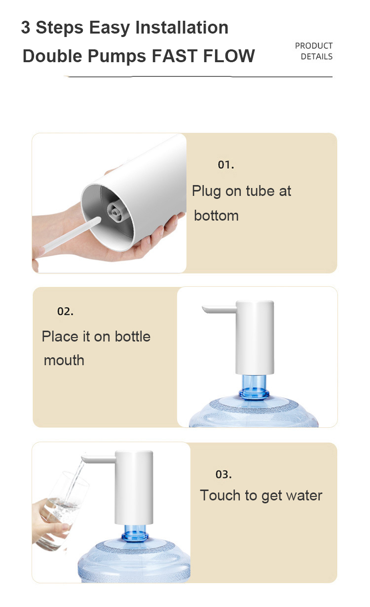 Water pump dispenser MTWD-10 (white)
