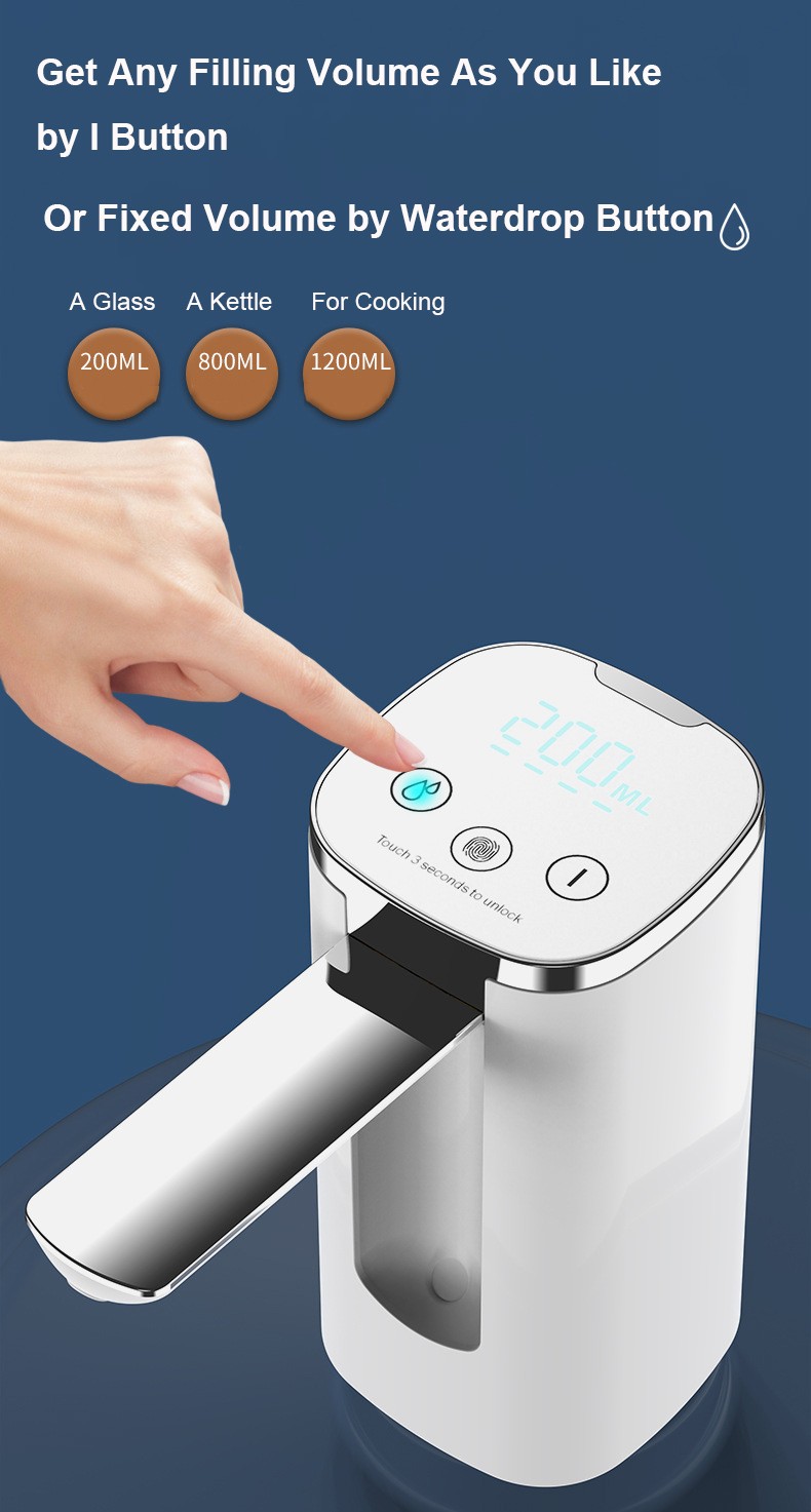 Water pump dispenser MTWD-12 (white base intelligent foldable)