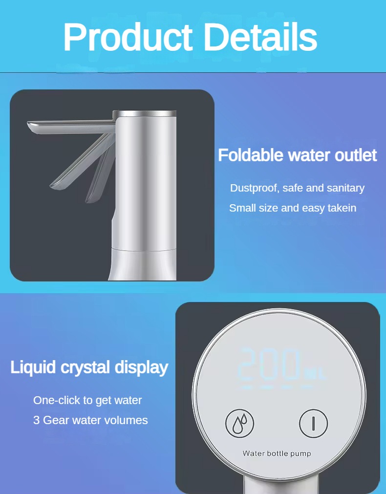 Water pump dispenser MTWD-13 (round base manual arm foldable)
