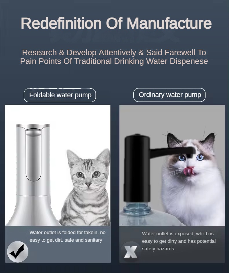 Water pump dispenser MTWD-13 (round base manual arm foldable)