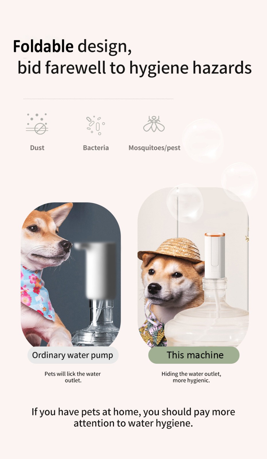 Water pump dispenser MTWD-14 (white/black color)