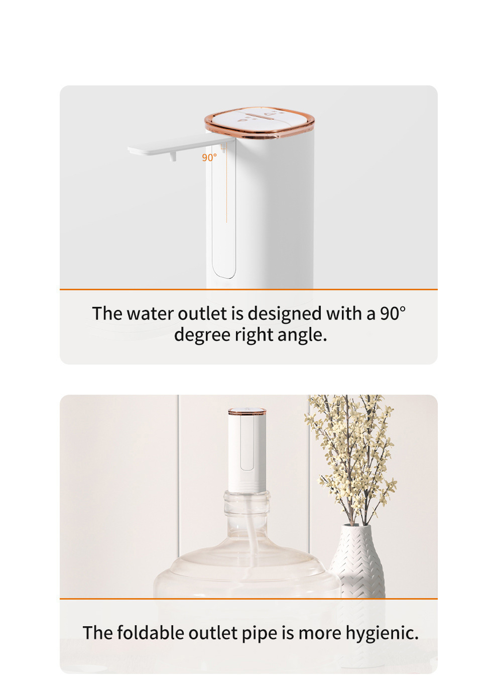 Water pump dispenser MTWD-14 (white/black color)