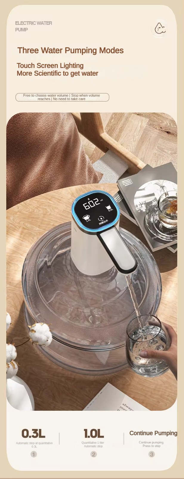 Water pump dispenser MTWD-16 black
