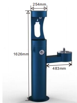 Outdoor drinking water table