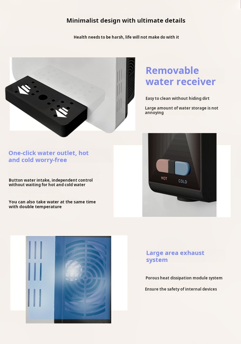 Pipeline instant heating water dispenser with cooling MTWD-P05