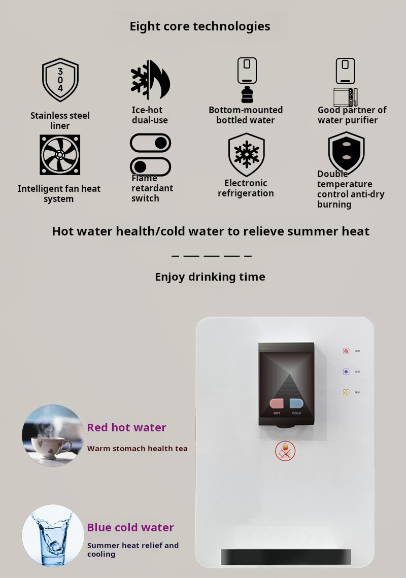 Pipeline instant heating water dispenser with cooling MTWD-P05